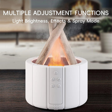 Bonfire Flame Humidifier – LED Fire Effect Aromatherapy Diffuser