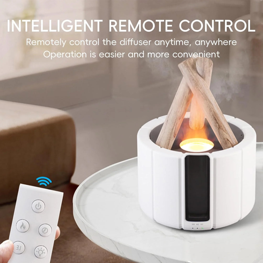Bonfire Flame Humidifier – LED Fire Effect Aromatherapy Diffuser