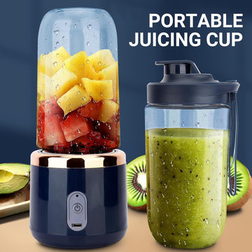 2-in-1 Portable Juicer Bottle – USB Rechargeable Blender & Drinking Cup