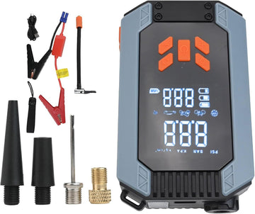 Portable 150 PSI Car Jump Starter with Air Compressor – 7200mAh Power Bank & Battery Booster