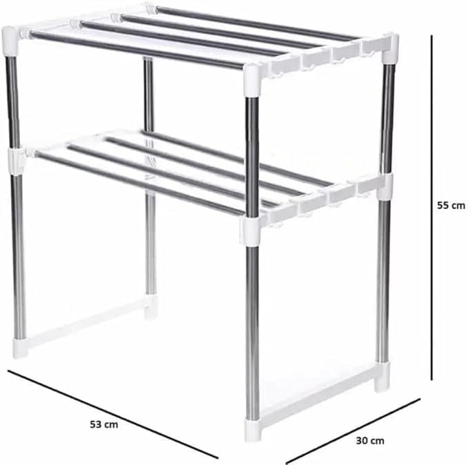 Stainless Steel Kitchen Storage Rack – Durable Multi-Purpose Organizer