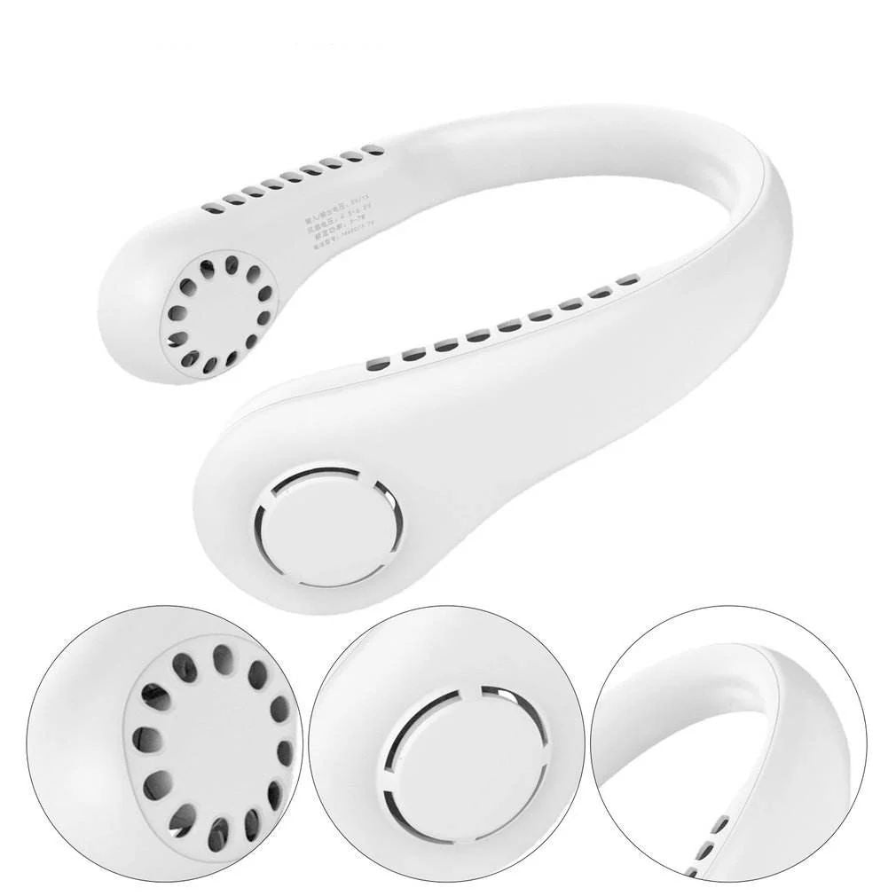 Bladeless Neck Hanging Fan – Portable Hands-Free Cooling Fan